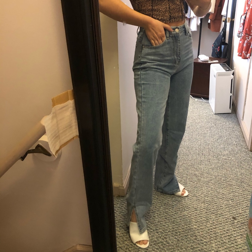 Nasty Gal Split Hem Jeans View 2